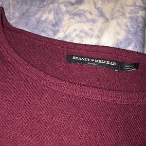 Brandy Melville Maroon Sweater